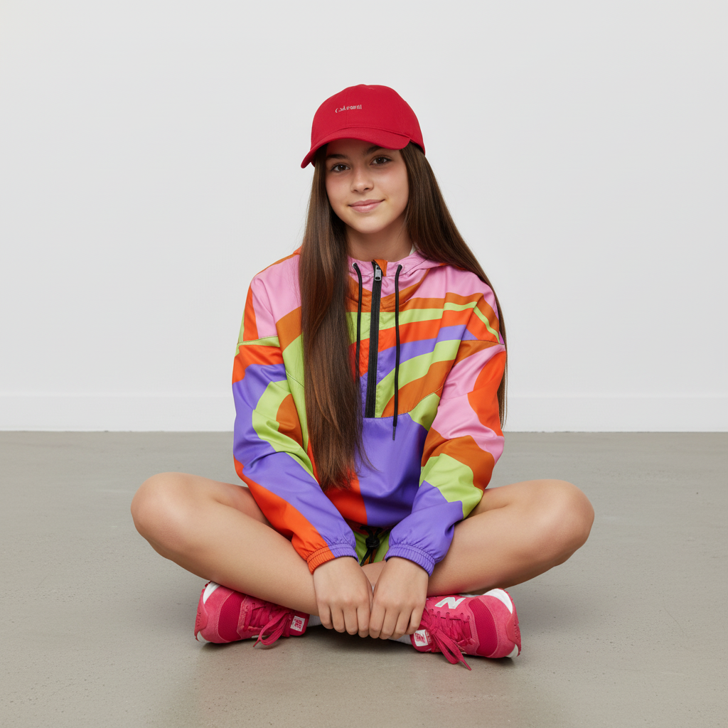 Pre-order the Kids Caloranti Rainbow Bright Windbreaker Delivery in two weeks