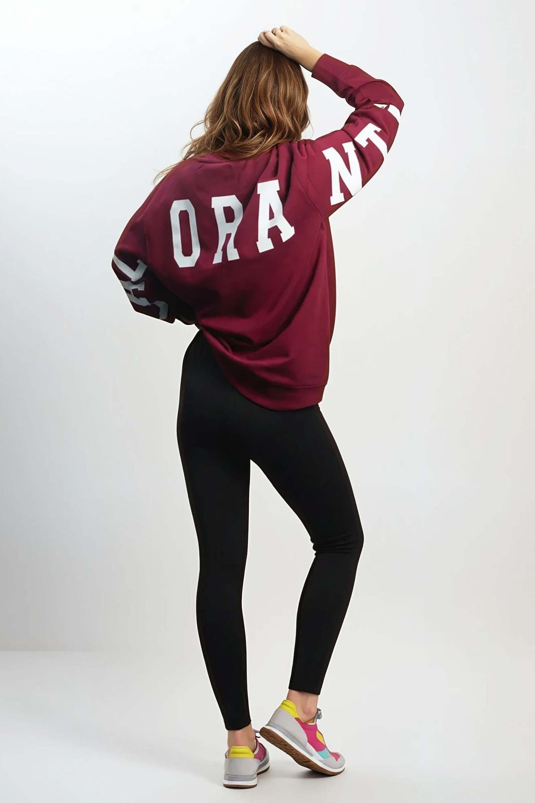 Oversized Mulberry Cozy Crew Neck Sweatshirt - Perfect for Layering