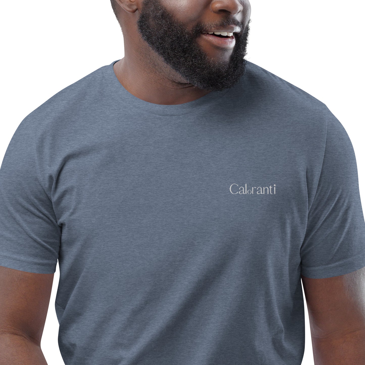 Caloranti Mens Embroidered Organic Cotton T-shirt
