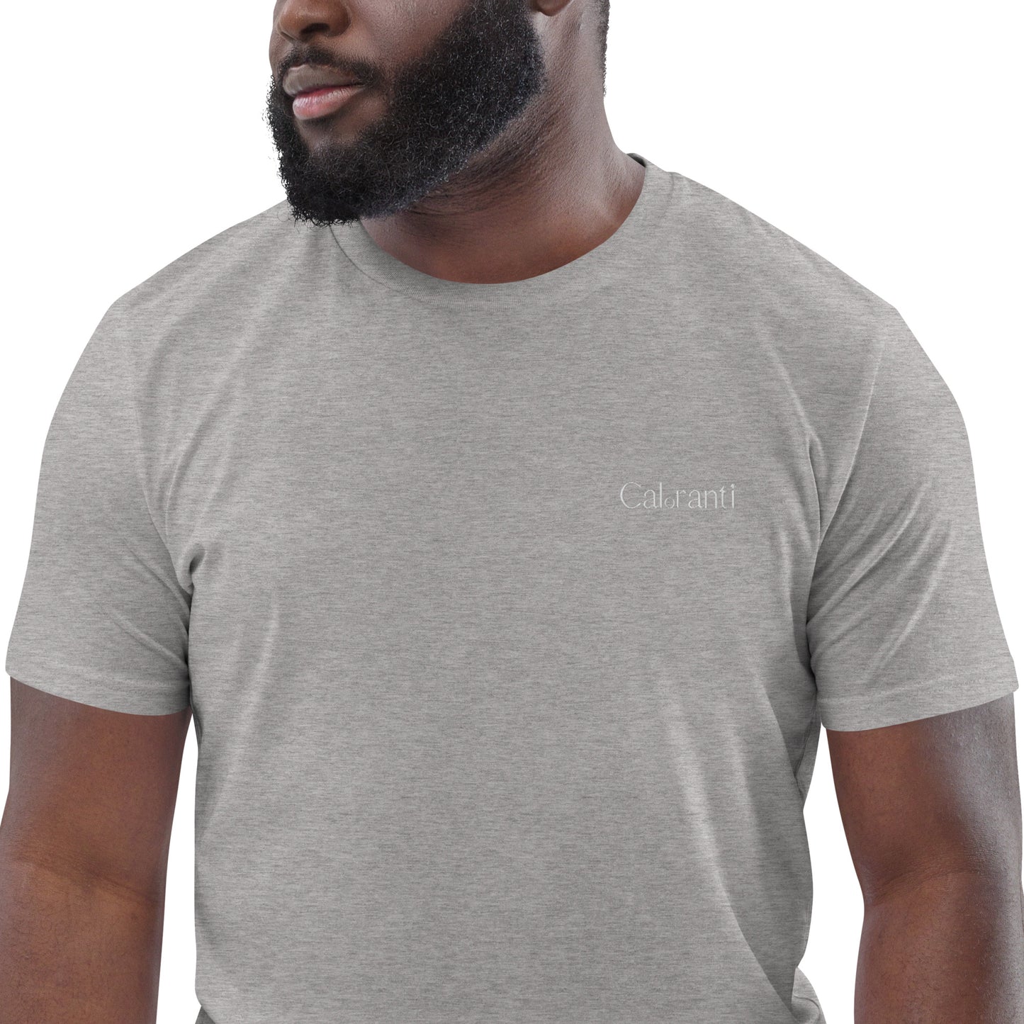 Caloranti Mens Embroidered Organic Cotton T-shirt