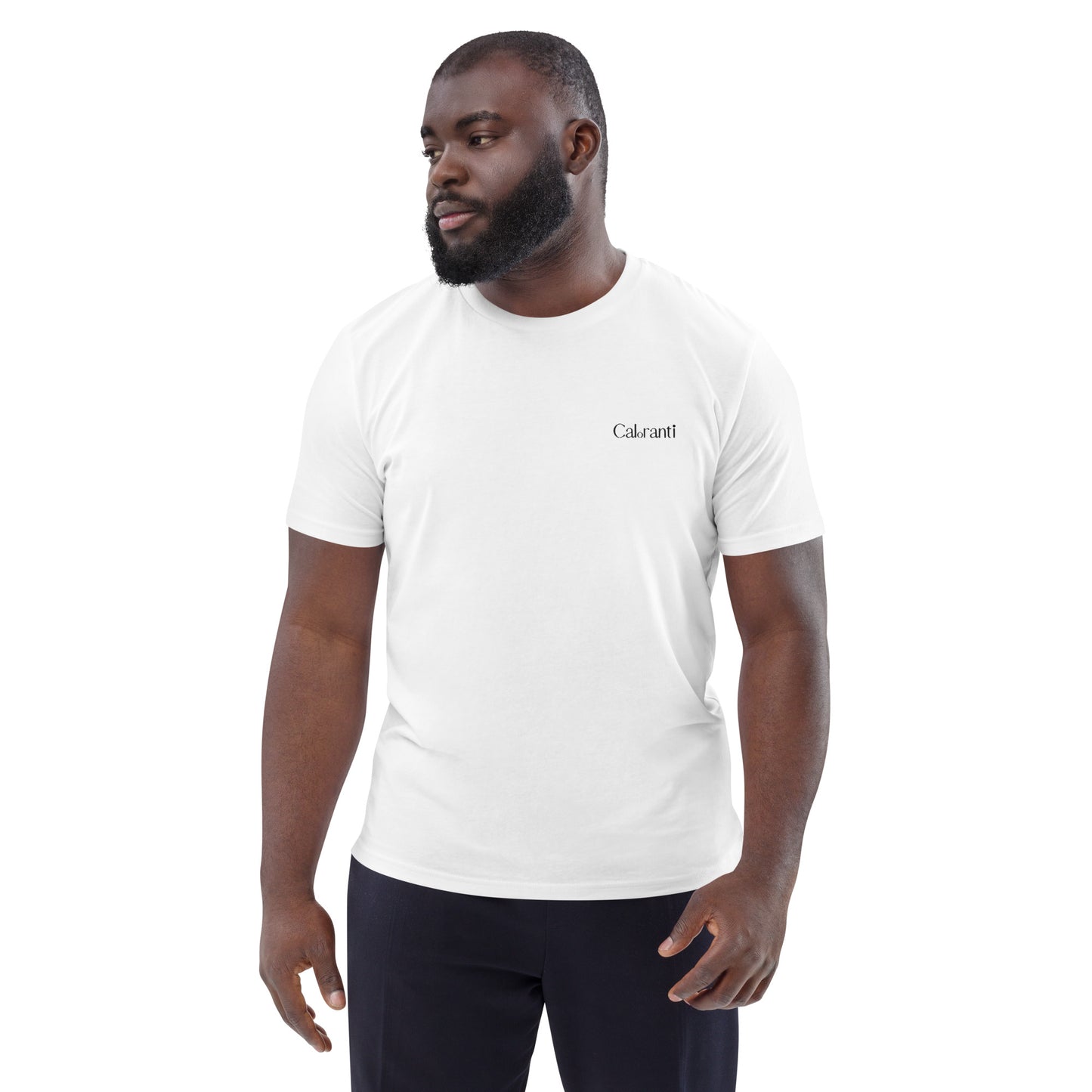 Caloranti Mens Embroidered Organic Cotton T-shirt