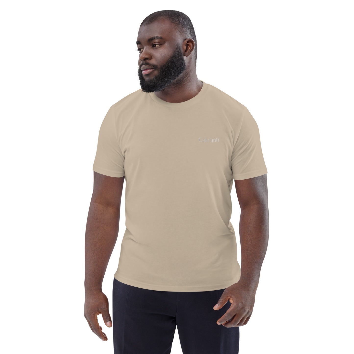 Caloranti Mens Embroidered Organic Cotton T-shirt